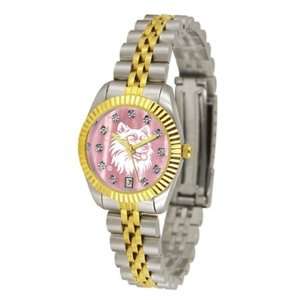   Huskies Ladies Gold Dress Watch With Crystals: Everything Else