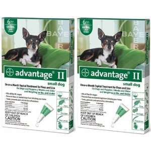  ADVANTAGE II Dog Flea Control 0 10 lbs Green 12 Month Pet 
