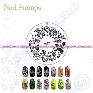 Nail Art Stamp ENAS design image stamping DIY stencil printing salon 
