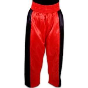  Valor Boxing Pants Poly Red/Blk Strp Sz 7: Sports 