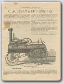1889 C. Aultman Steam Engine Catalog on CD  