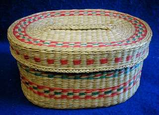 NESTING BASKETS SET 3 MEXICAN WOVEN VINTAGE HANDWOVEN  
