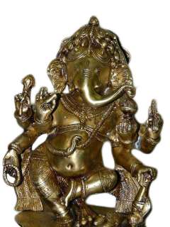 Dancing Ganesh Statue Ganesha Hindu God of Luck Murti Idol 12  