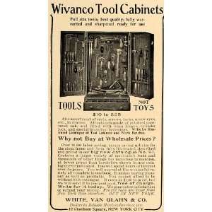   Cabinets White Van Glahn New York   Original Print Ad