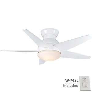   44 Casablanca Isotope Snow White Hugger Ceiling Fan