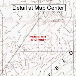  USGS Topographic Quadrangle Map   Whitbeck Knoll, Utah 