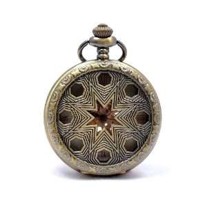   Wind Hunter Pocket Watch Collections Green Dial Red Roman Number 026