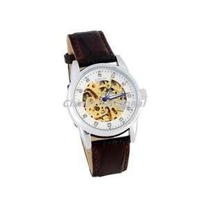   Great Dial Automatic Winding Analog Men Watch White: Everything Else