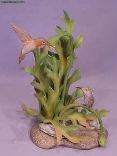 Boehm Bird Porcelain Figurine Rufous Hummingbirds # 487  
