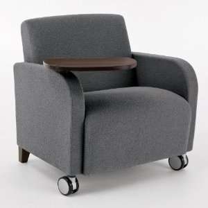   . Capacity Oversized Vinyl Guest Chair with Tablet Arm and Casters