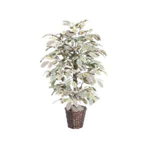  4 Potted Artificial Golden Apple Bush Tree: Home 