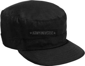 Black Army Adjustable Military Patrol Fatigue Cap 613902934405  