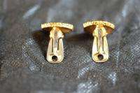 USED CHANEL CC logo Gold & Black Earrings 100% Authentic! Japan Seller 