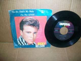   ~ 45rpm RECORD, BY IMPERIAL ~ SIDE ONE IS, YES SIR, THAT`S MY BABY