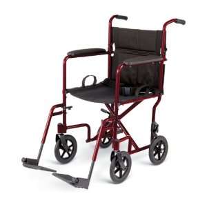   19 Transport Wheelchair with 8 Wheels   RED