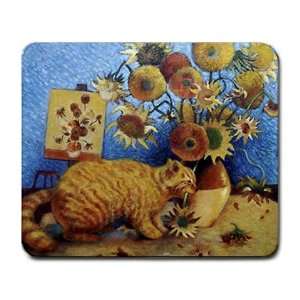  Van Gogh bad cat Large Mousepad mouse pad Great Gift Idea 