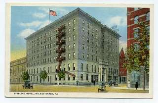Wilkes Barre, PA postcard   Sterling Hotel  