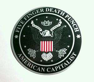 FIVE FINGER DEATH PUNCH 5FDP American Capitalist Eagle Flag Qui Audet 