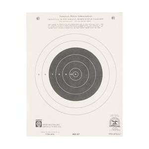  Rifle Targets, 50 yd. Single Bulls eye, 7x9 Paper, 20 per 