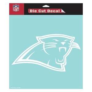  Carolina Panthers Die Cut Decal   White: Sports & Outdoors