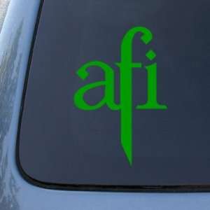  AFI   Vinyl Car Decal Sticker #A1575  Vinyl Color: Green 