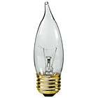 12 GE Clear 60 Watt Bent Tip Medium Base Light Bulbs Ca  