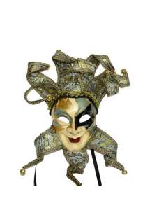 Mardi Gras Royal Court Jester Halloween Mask  