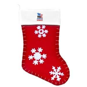Felt Christmas Stocking Red US Military Army Navy Air Force Marine 