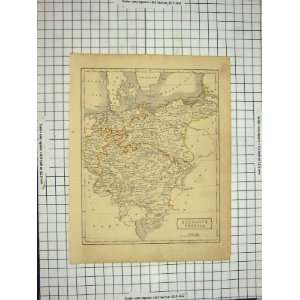  ANTIQUE MAP c1790 c1900 GERMANY PRUSSIA BALTIC SEA: Home 