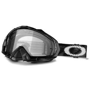  Oakley Mayhem MX Sand Jet Black Goggles with Grey Lens 
