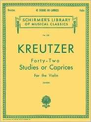 Kreutzer   42 Studies or Caprices Violin Method, Vol. 230 
