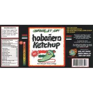 Red Hot Foods Habanero Ketchup  Grocery & Gourmet Food