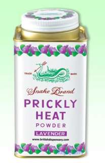Prickly Heat Powder Snake Brand Cooling Lavender 150 g.  