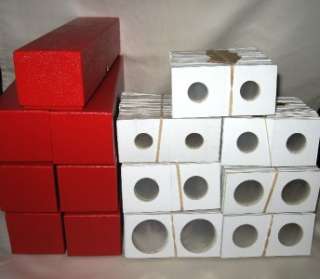 700 2 x 2 CARDBOARD COIN HOLDERS WITH BOXES ASSORTED  