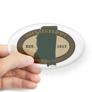  Mississippi Est. 1817 Sticker Oval State Oval Sticker by 