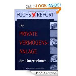 Die private Vermögensanlage des Unternehmers (German Edition 