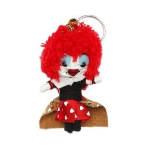  Red Queen of Hearts Voodoo String Doll Keychain 