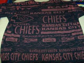 KANSAS CITY CHIEFS 1990s Team NFL Football T Shirt MED  