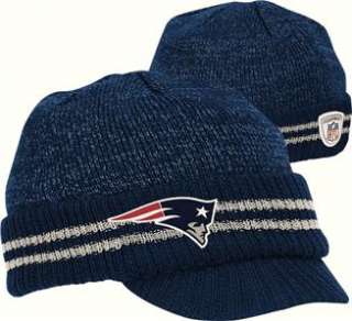 Reebok New England Patriots 2nd Season Sideline Visor Knit Hat Beanie 