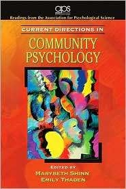Current Directions in Community Psychology, (0205680100), Association 