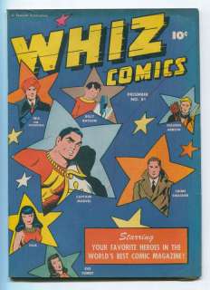 Whiz Comics #81 Fawcett Golden Age Captain Marvel  