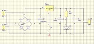 PCB for Voltage Regulator,base on LM317T 7805 7809 7812  