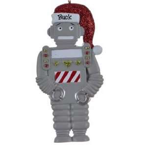  Personalized Robot Christmas Ornament: Home & Kitchen