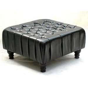    Black 27 Cocktail Coffee Table Ottoman Bench: Home & Kitchen