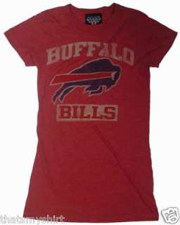 New Authentic Junk Food Ladies Vintage NFL Buffalo Bills Retro T Shirt 