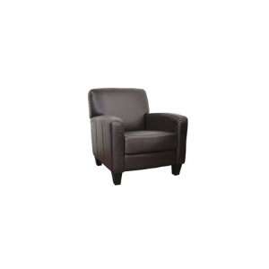  Wholesale Interiors Stacie Leather Modern Club Chair: Home 