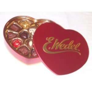 Wedel   Heart shaped Red Tin Box of Chocolates Health 