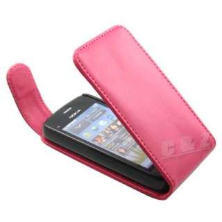 New Leather Case Pouch + LCD Film For NOKIA C5 03 b  
