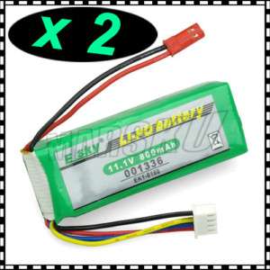 2x 11.1v 800mah RC LiPo battery For Ek1 0188 Esky 931  