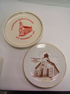 St. Stanislaus Church Centennial Shamokin PA 2 plates  